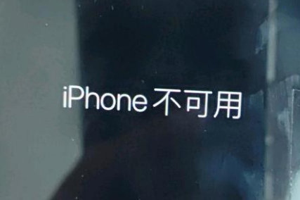 壤塘苹果服务网点分享锁屏界面显示“iPhone 不可用”如何解决 